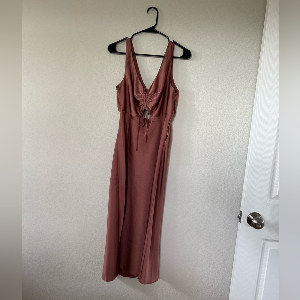 Silky Wedding Guest Dress